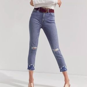 BDG Urban Outfitters Twig High Rise Double Vision Distressed Light Blue Size 26